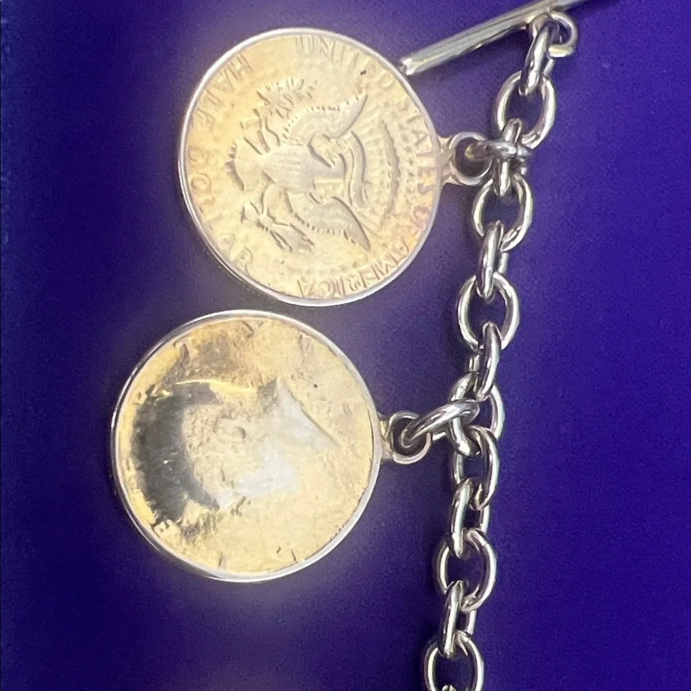 Gold-Tone Coin Charm Bracelet - Picture 3 of 6